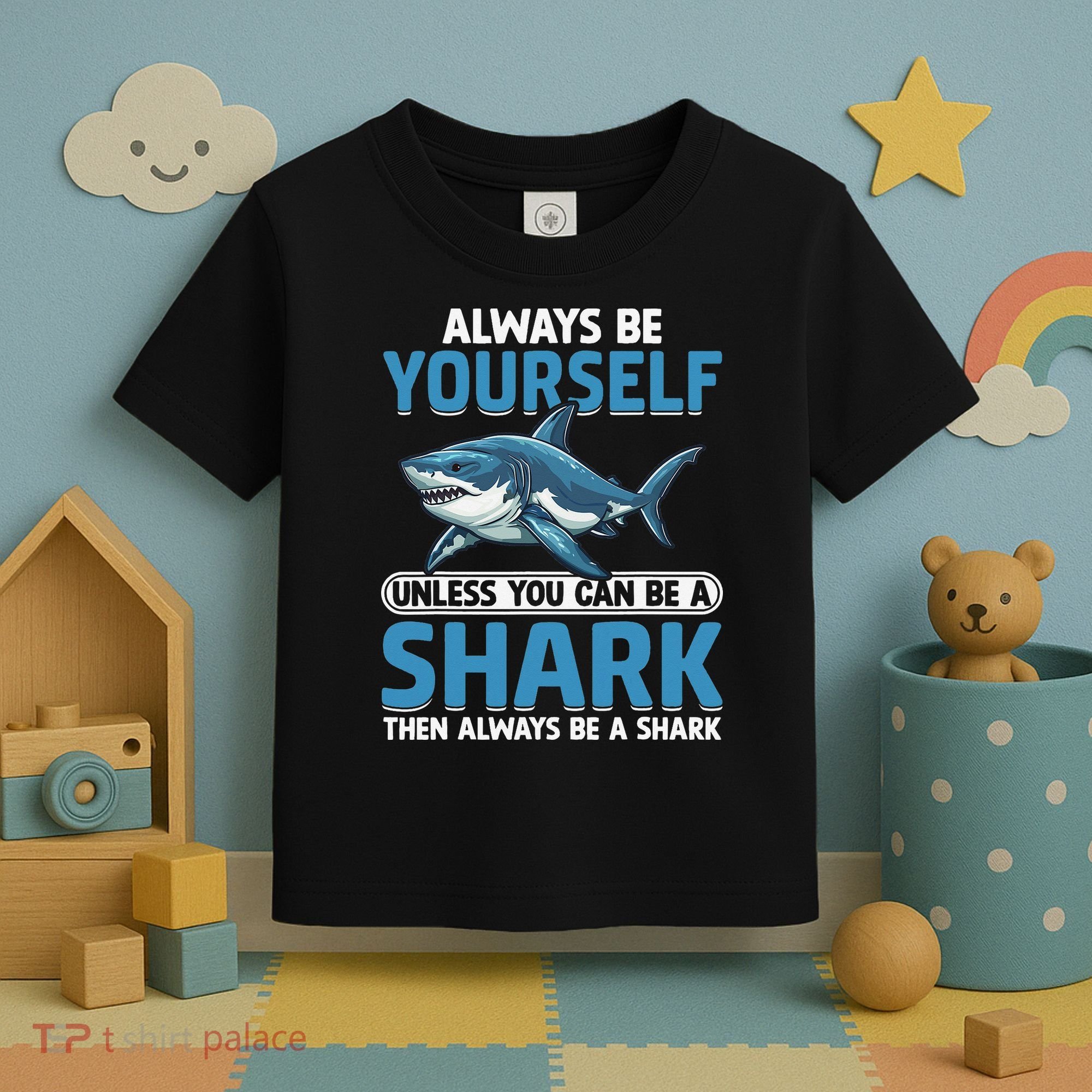 Always Be Yourself Unless You Can Be A Shark Funny Shark Toddler T-Shirt