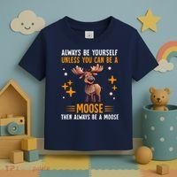 Always Be Yourself Unless You Can Be A Moose Toddler T-Shirt thumb 3