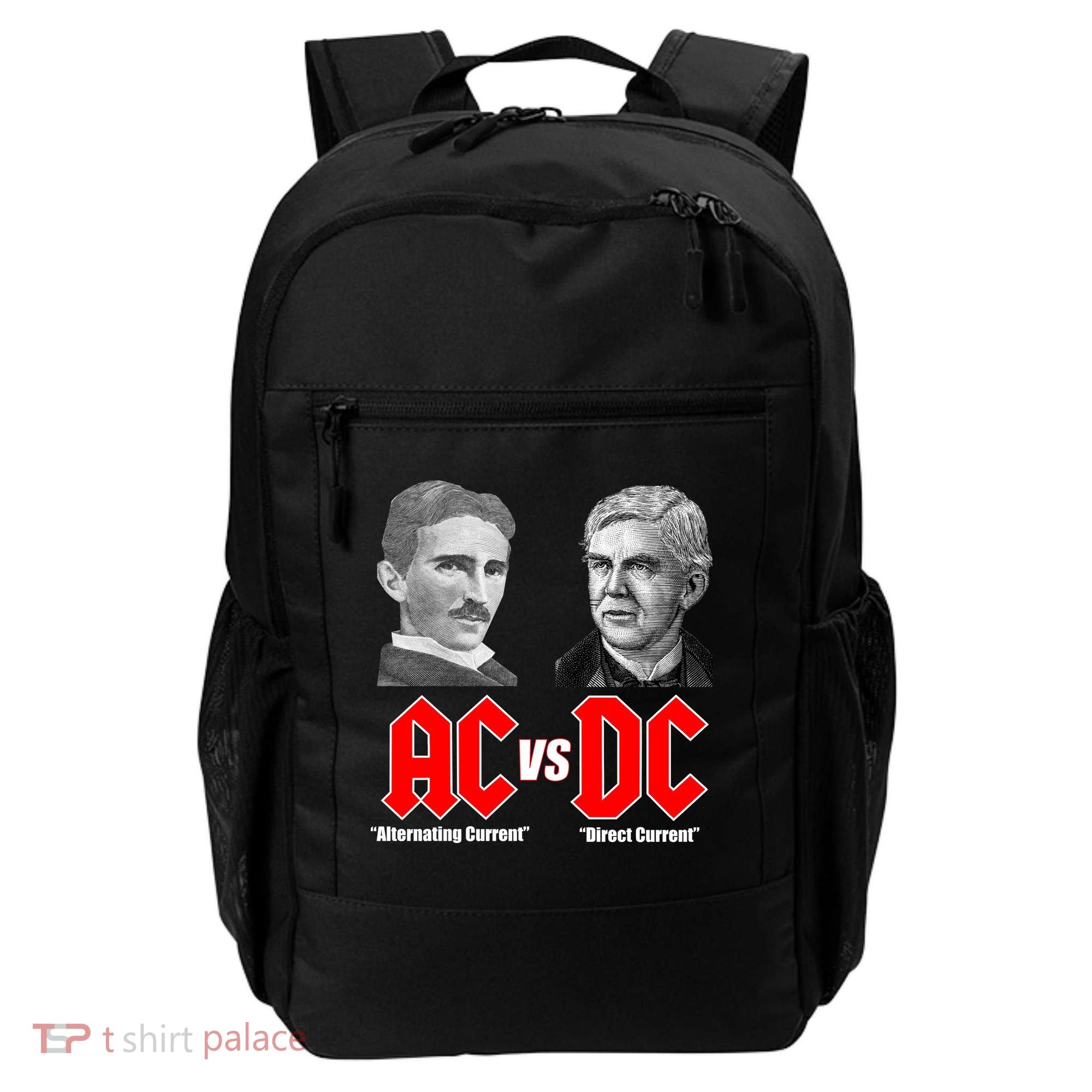AC VS DC Thomas Edison Nikola Tesla Backpack