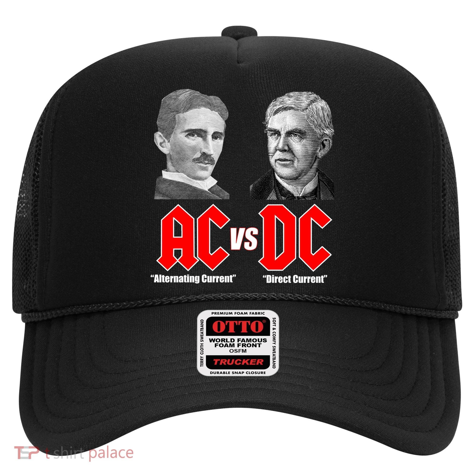 AC VS DC Thomas Edison Nikola Tesla Hat
