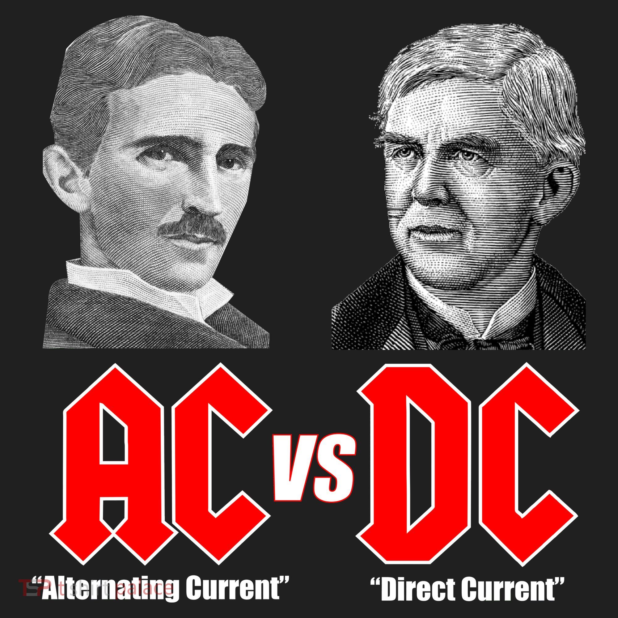 AC VS DC Thomas Edison Nikola Tesla Hat