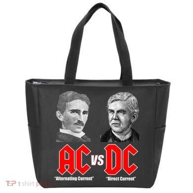 AC VS DC Thomas Edison Nikola Tesla Tote Bag