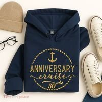 Anniversary Cruise 30 30 years Wedding Anniversary Hoodie thumb 4