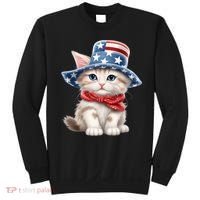 American Cat 4th Of July Cat Patriotic Cats Savannah Kitten Sweatshirt thumb 0