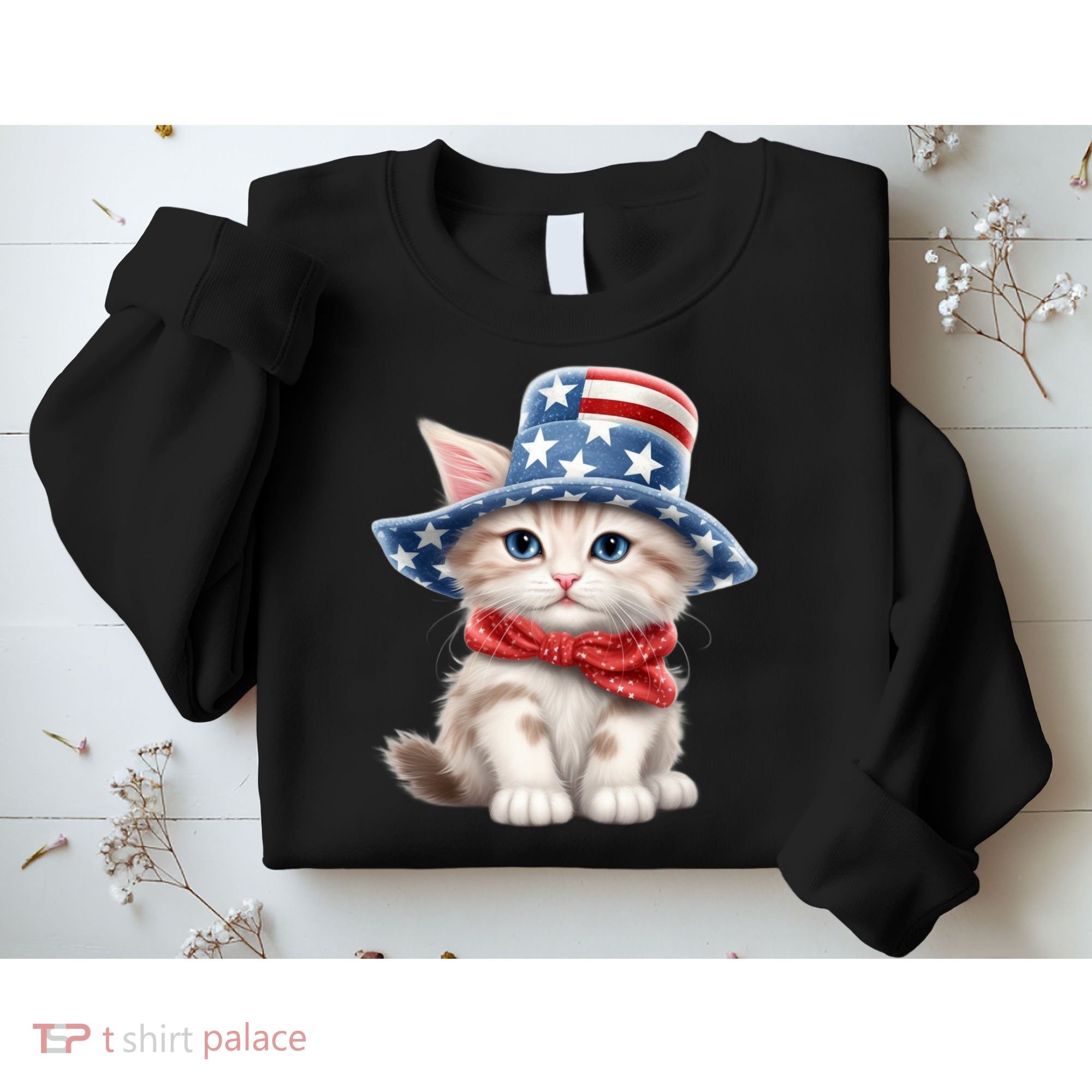 American Cat 4th Of July Cat Patriotic Cats Savannah Kitten Sweatshirt