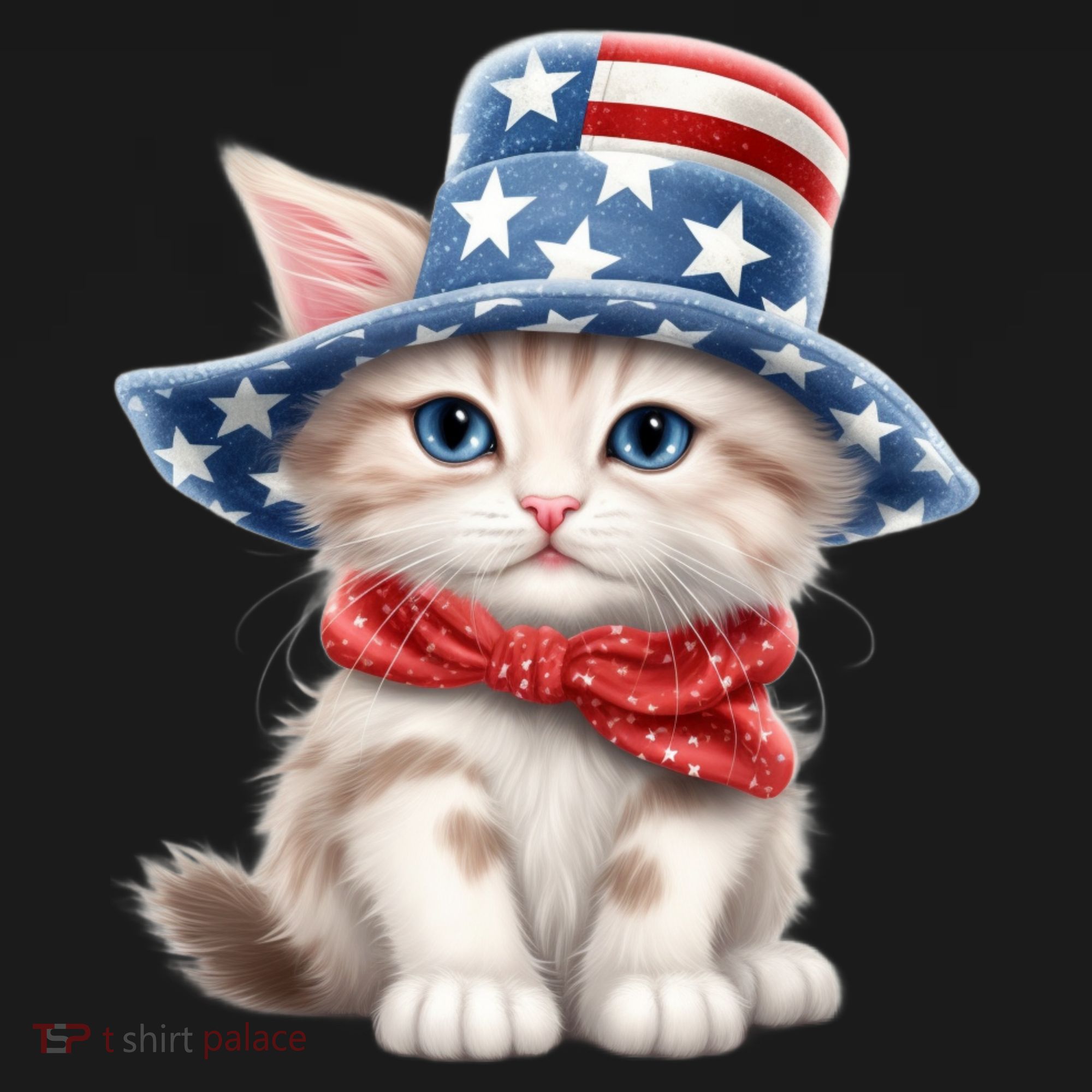 American Cat 4th Of July Cat Patriotic Cats Savannah Kitten Women's Tank Top