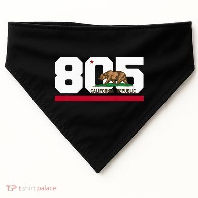 Area Code 805 Santa Barbara California USA-Made Doggie Bandana