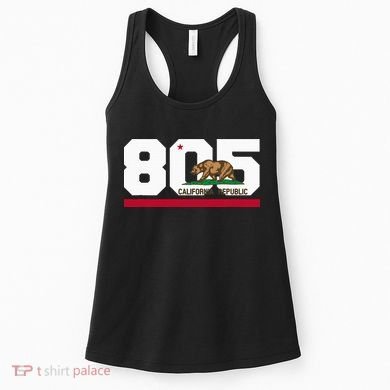Area Code 805 Santa Barbara California Women's Tank Top