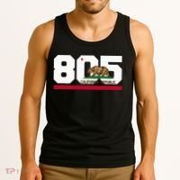 Area Code 805 Santa Barbara California Tank Top thumb 3