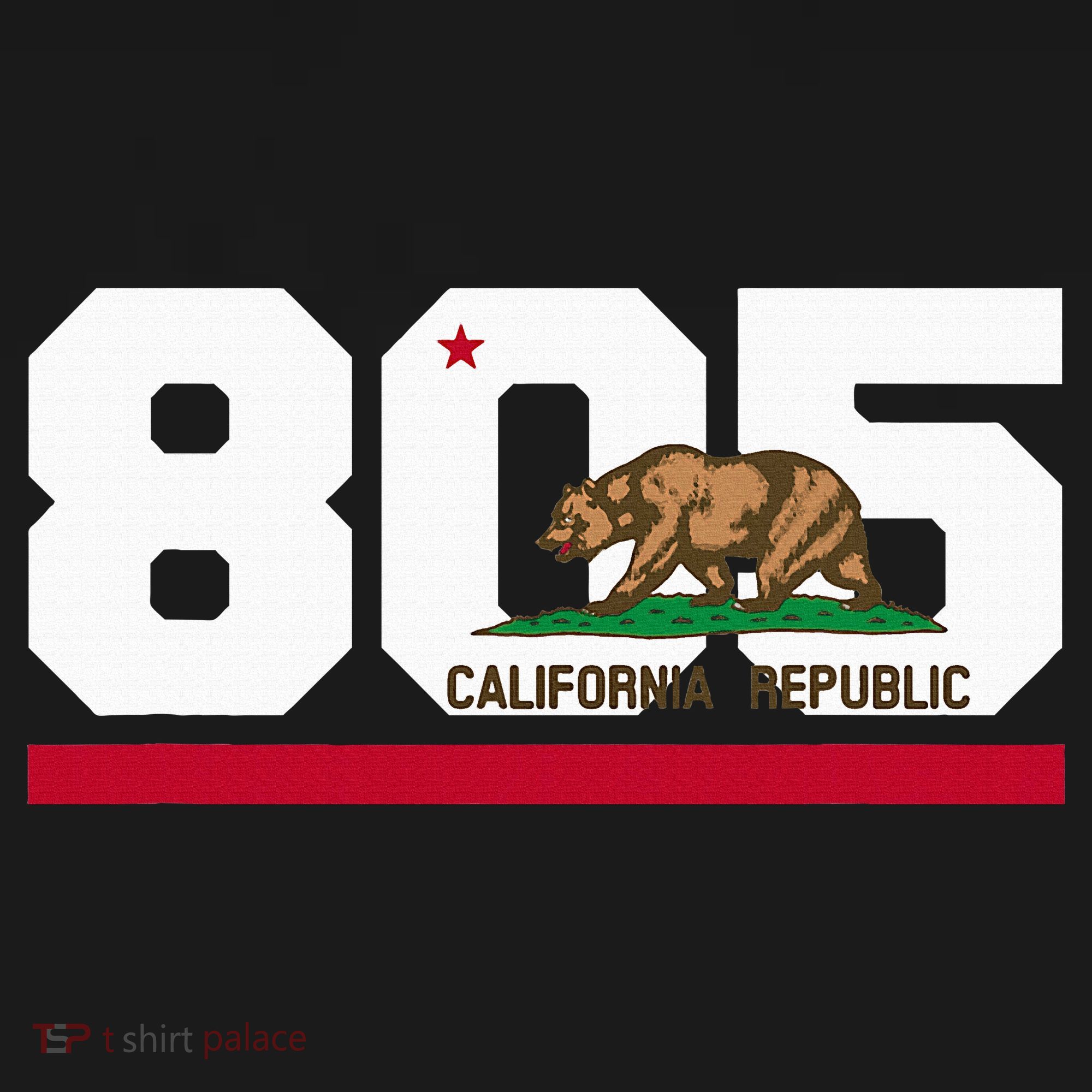 Area Code 805 Santa Barbara California Tank Top