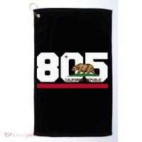 Area Code 805 Santa Barbara California Golf Towel thumb 0