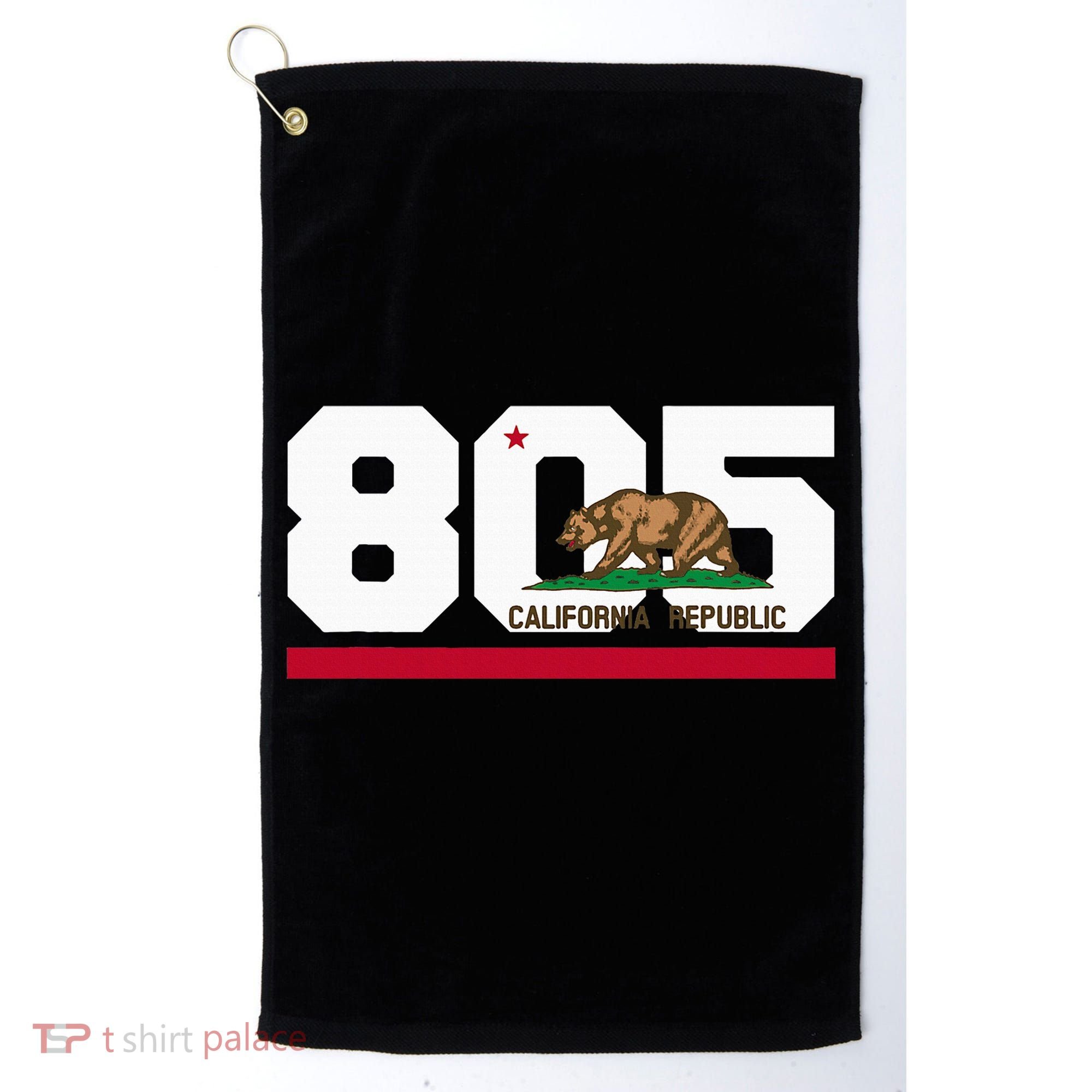 Area Code 805 Santa Barbara California Golf Towel