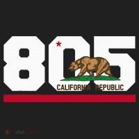 Area Code 805 Santa Barbara California Golf Towel thumb 3