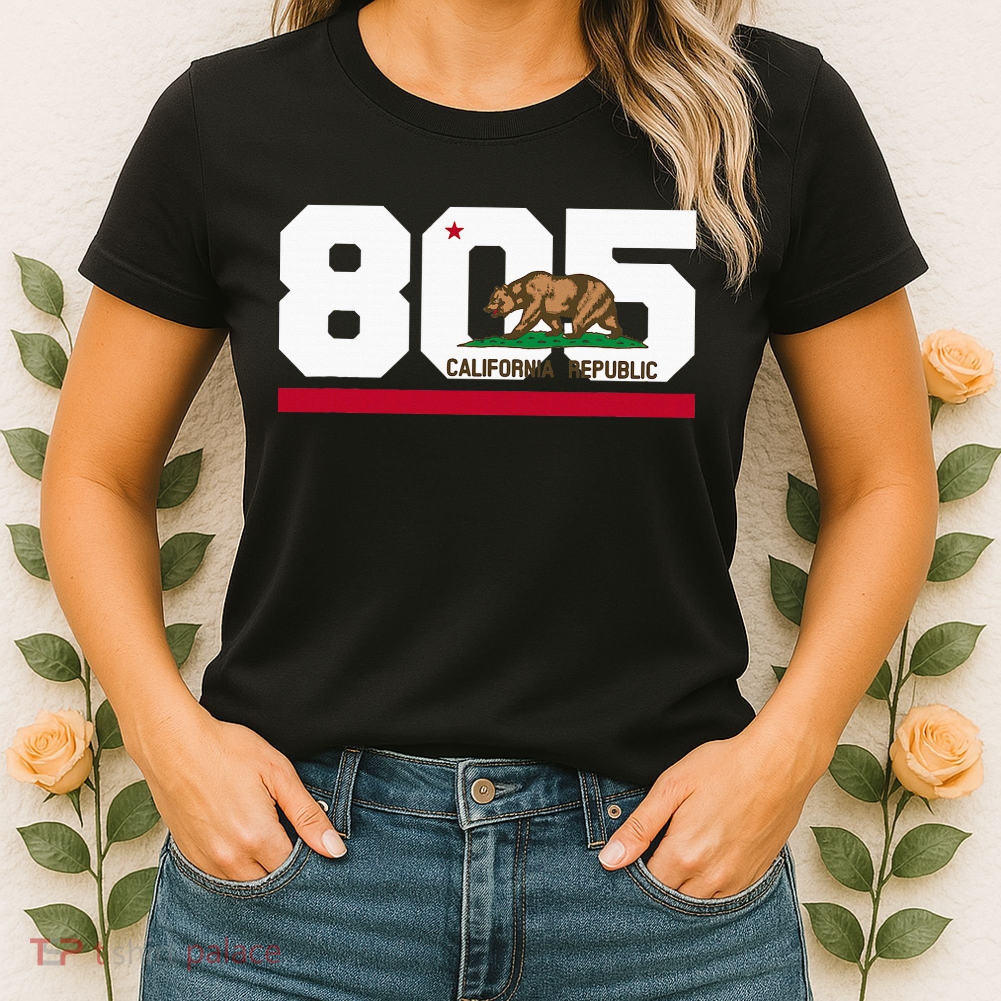 Area Code 805 Santa Barbara California Women's T-Shirt