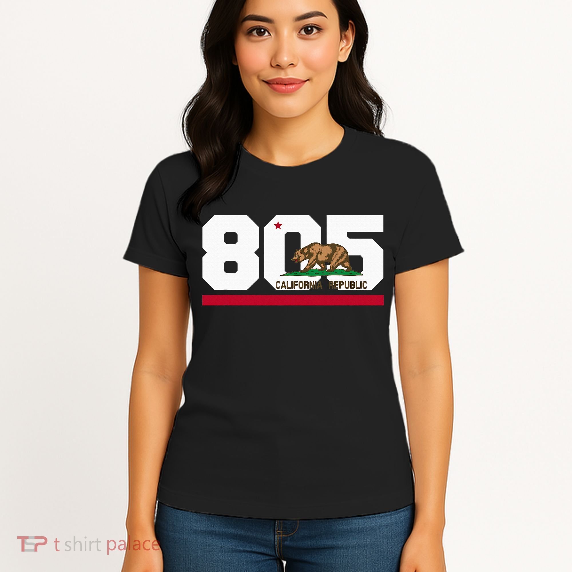 Area Code 805 Santa Barbara California Women's T-Shirt