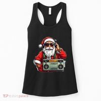Aesthetic Christmas 90S Hip Hop Radio Santa Boombox Women's Tank Top thumb 0
