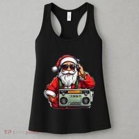 Aesthetic Christmas 90S Hip Hop Radio Santa Boombox Women's Tank Top thumb 3