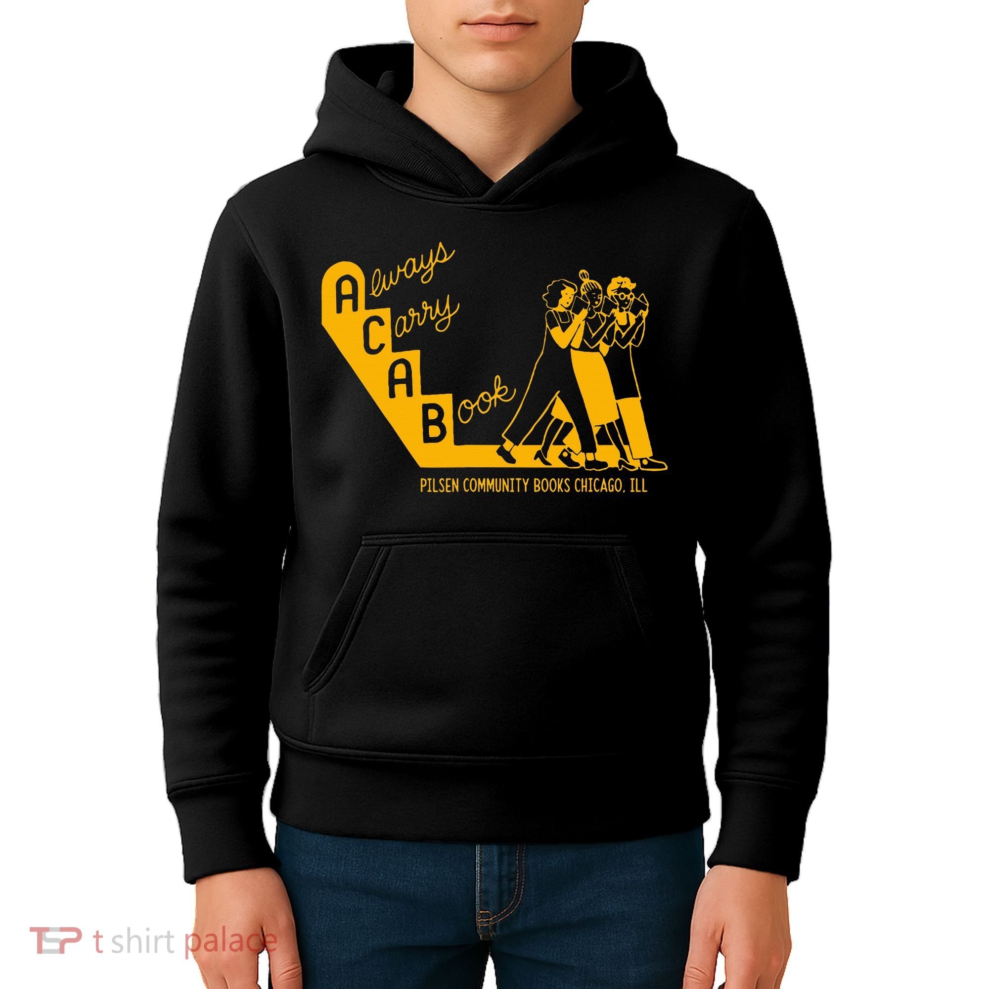 Always Carry A Book Pilsen Community Books Chicago Kids Hoodie
