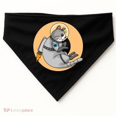 Astronaut Cat USA-Made Doggie Bandana