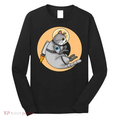 Astronaut Cat Long Sleeve Shirt