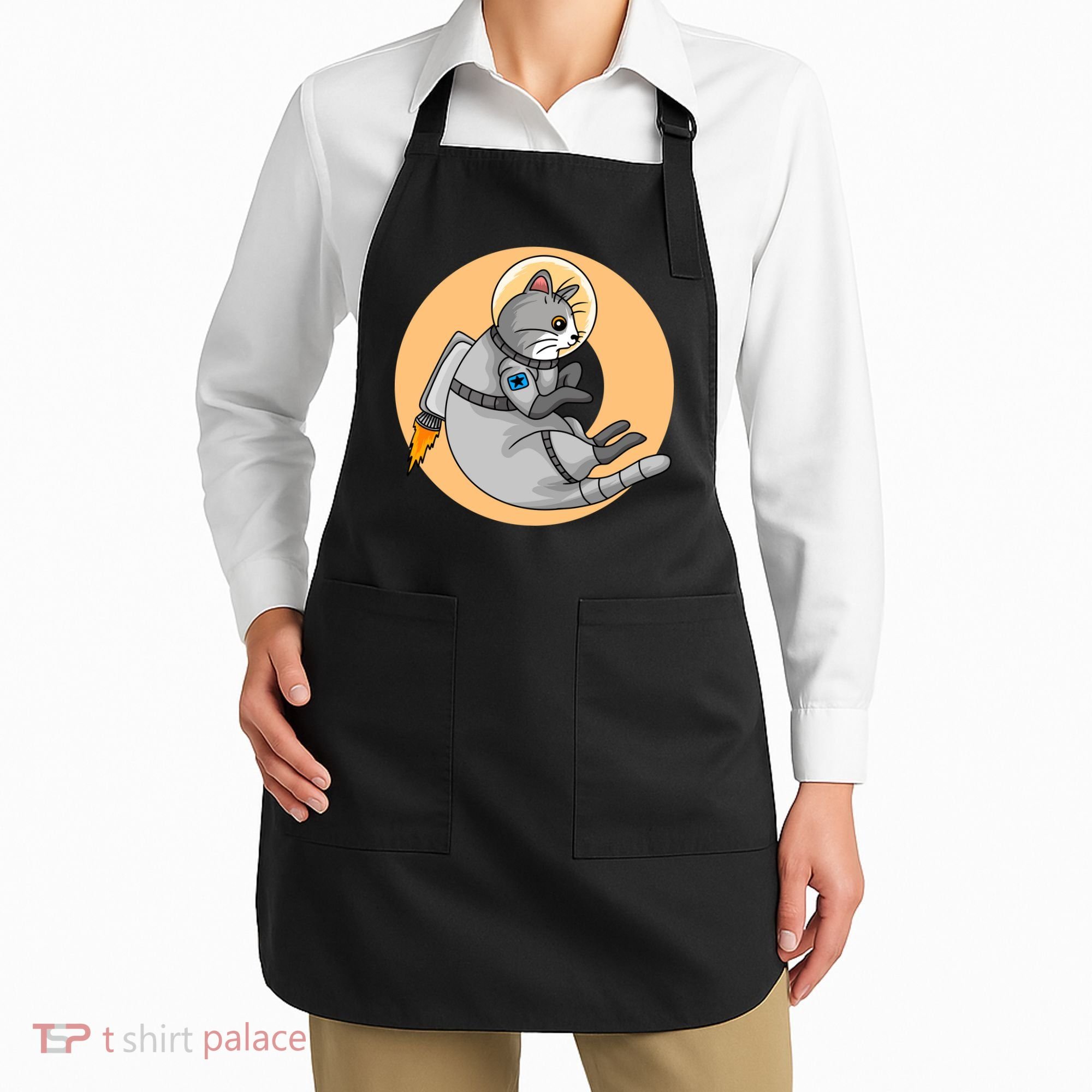 Astronaut Cat Apron