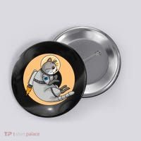 Astronaut Cat Button thumb 0