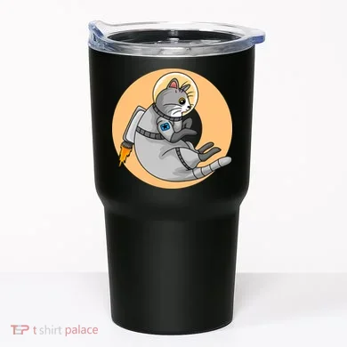 Astronaut Cat Tumbler