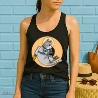 Astronaut Cat Women's Tank Top thumb 2