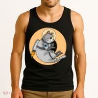 Astronaut Cat Tank Top thumb 3