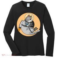 Astronaut Cat Women's Long Sleeve Shirt thumb 0