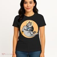 Astronaut Cat Women's T-Shirt thumb 4