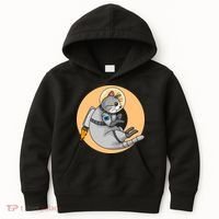 Astronaut Cat Kids Hoodie thumb 0