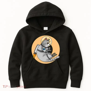 Astronaut Cat Kids Hoodie