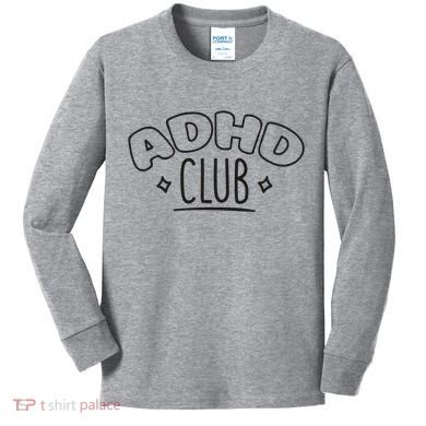 ADHD CLUB Kids Long Sleeve Shirt