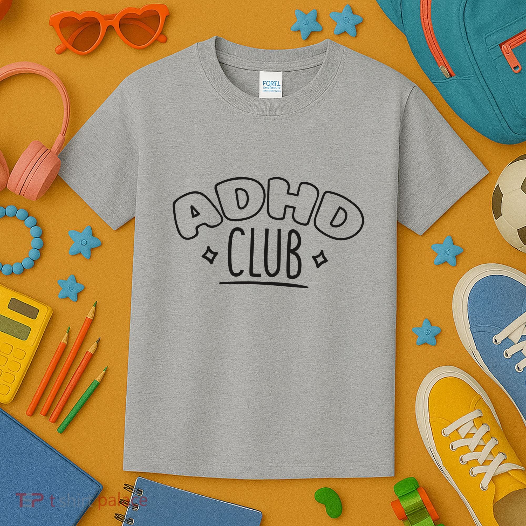 ADHD CLUB Kids T-Shirt