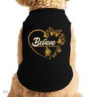 Appendix Cancer Awareness Believe Butterfly Heart Doggie Tank thumb 0
