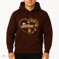 Appendix Cancer Awareness Believe Butterfly Heart Hoodie thumb 2
