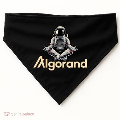 Algorand Crypto Astronaut USA-Made Doggie Bandana