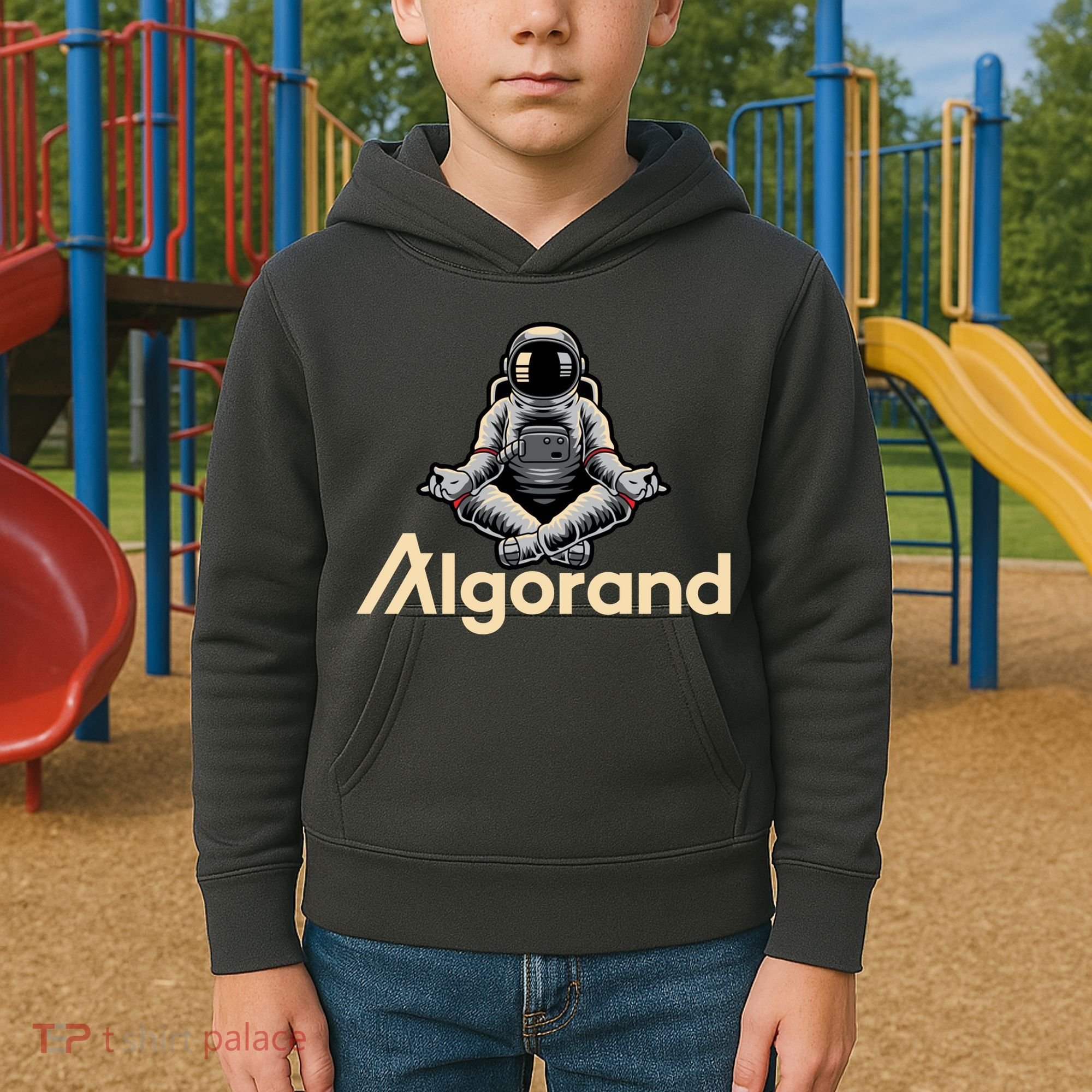 Algorand Crypto Astronaut Kids Hoodie