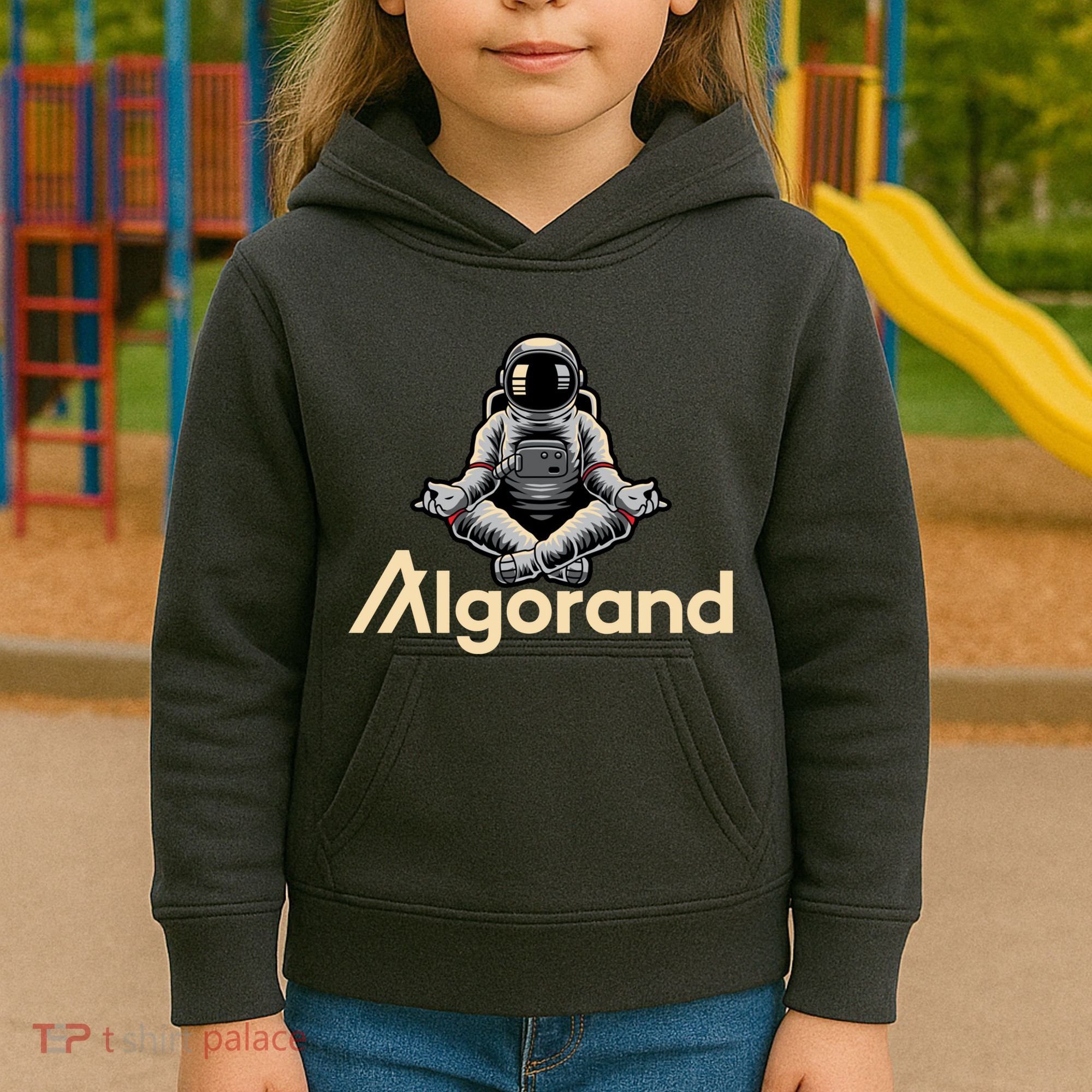 Algorand Crypto Astronaut Kids Hoodie