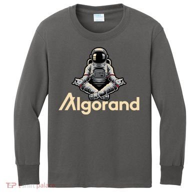 Algorand Crypto Astronaut Kids Long Sleeve Shirt