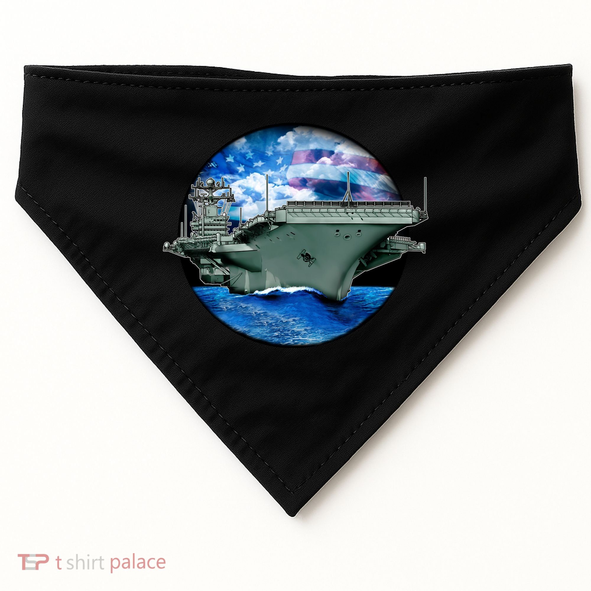 Aircraft Carrier USA-Made Doggie Bandana
