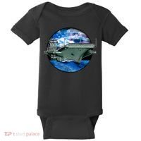 Aircraft Carrier Baby Bodysuit thumb 0