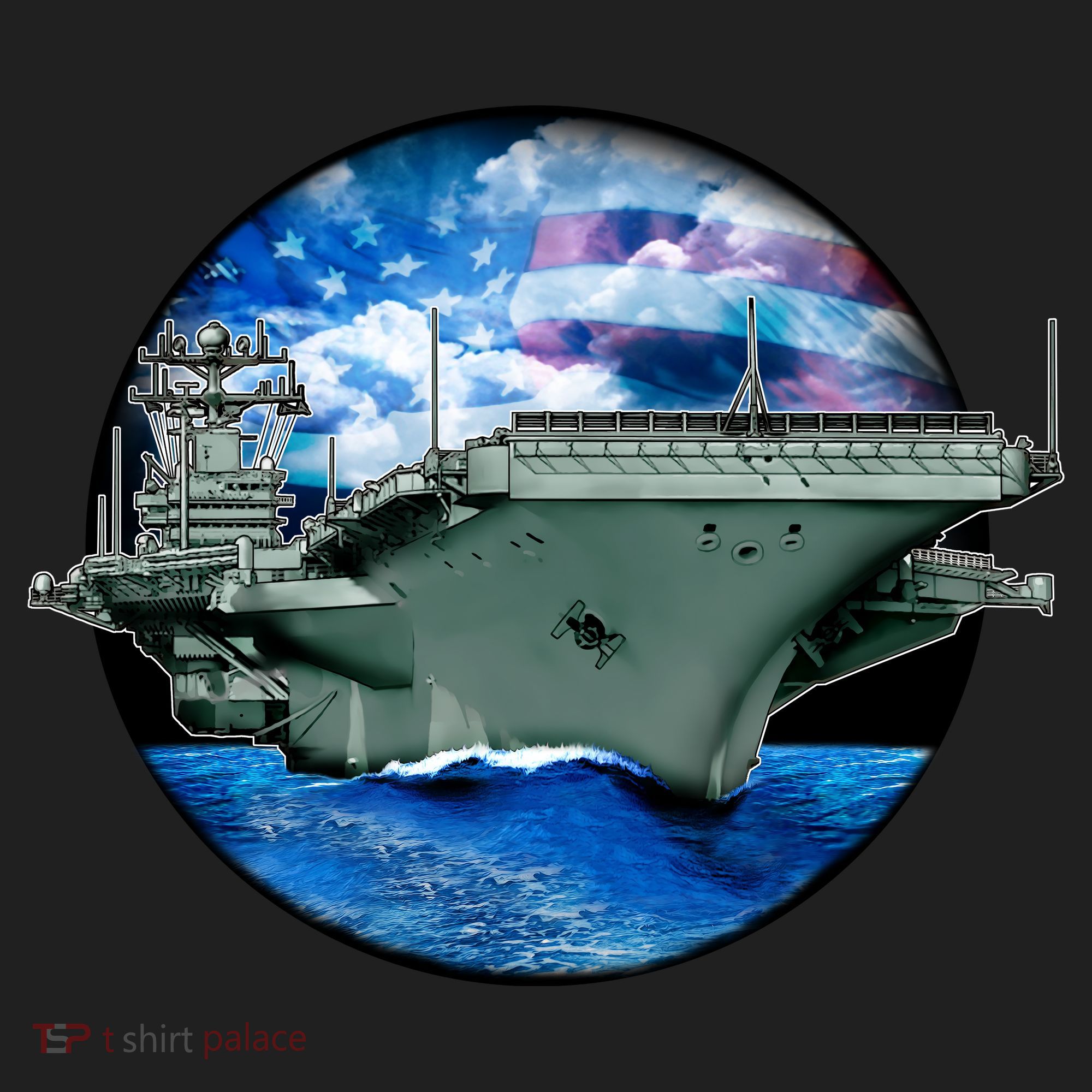 Aircraft Carrier Golf Towel