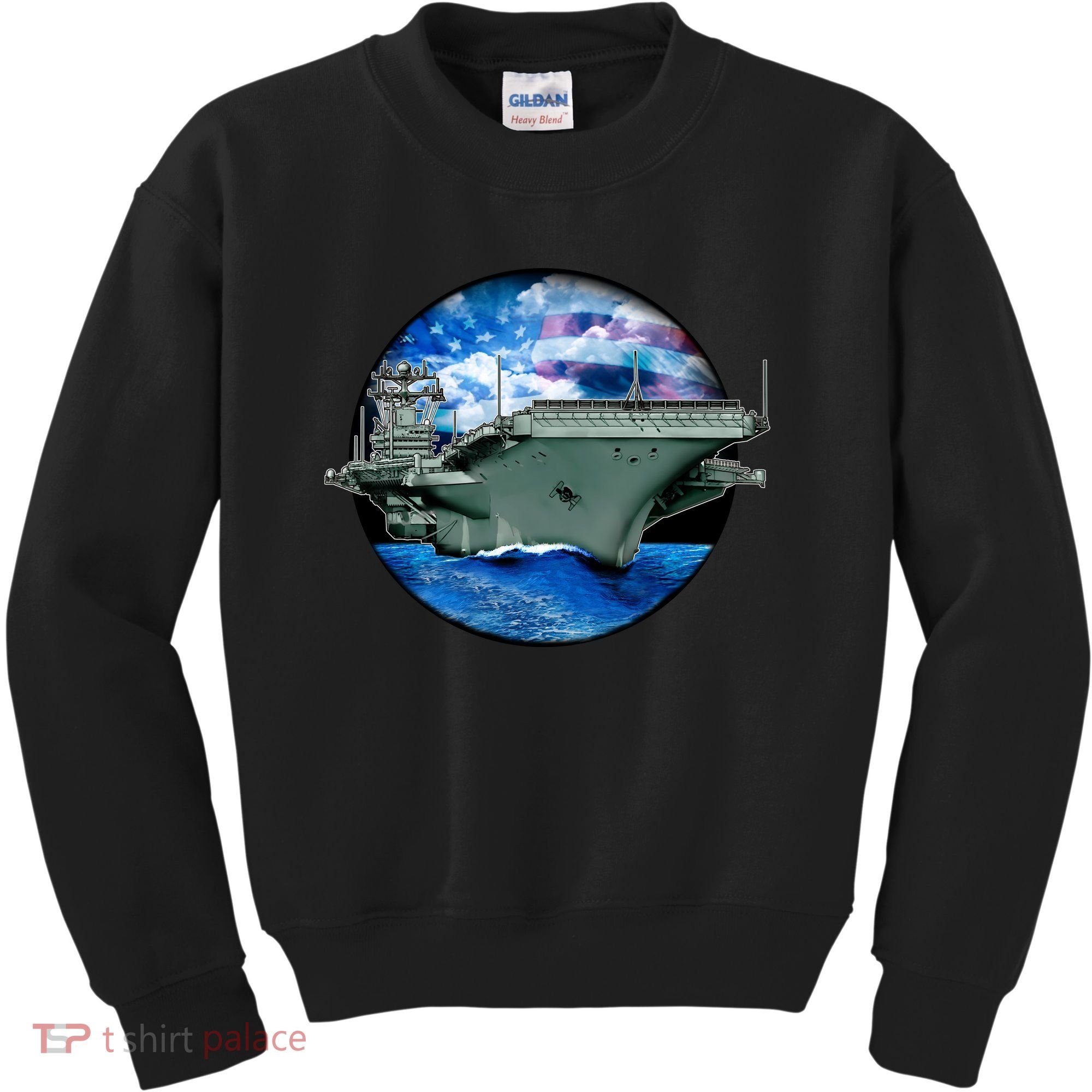 Aircraft Carrier Kids Sweatshirt