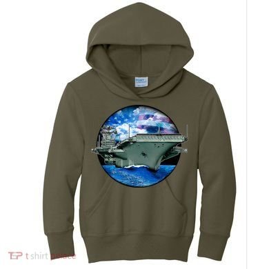 Aircraft Carrier Kids Hoodie