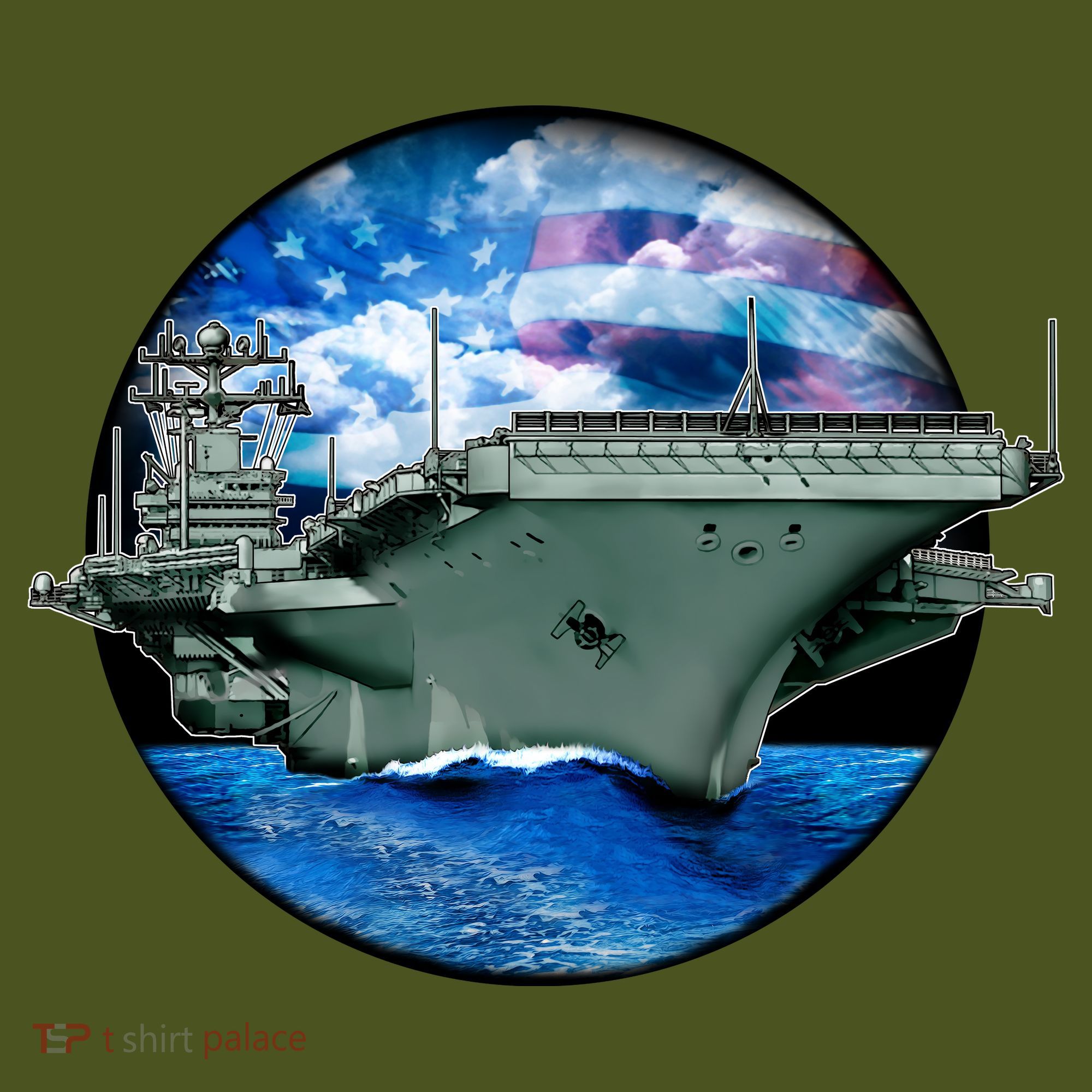 Aircraft Carrier Kids Hoodie