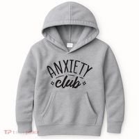 Anxiety Club Kids Hoodie thumb 0