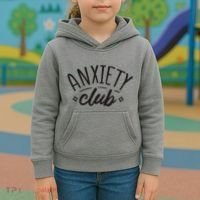 Anxiety Club Kids Hoodie thumb 3
