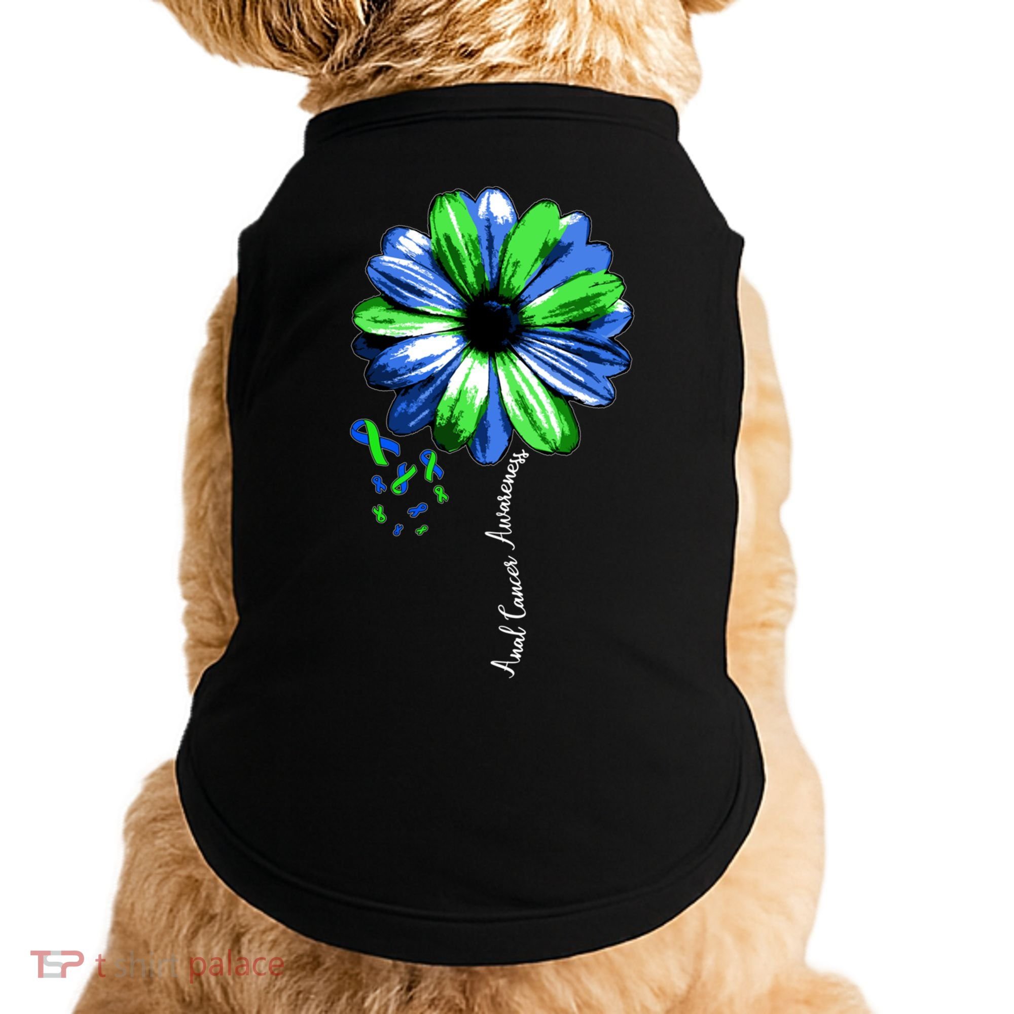 Anal Cancer Awareness Gift Warrior Pretty Doggie Tank